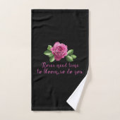 Citations drôles sur les roses et l'amour (Serviette à main)