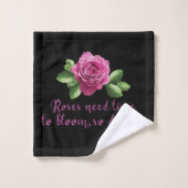 Citations drôles sur les roses et l'amour (Gant de toilette)