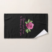 Citations drôles sur les roses et l'amour (Serviette à main)