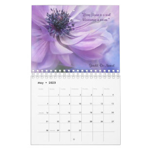 Citations Floral Love 2023 Calendrier