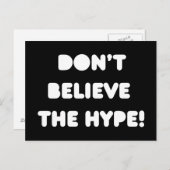 citations funky ne croient pas la carte postale hy (Devant / Derrière)