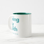 Citations inspirantes Mug - Vivre par la foi (Devant gauche)