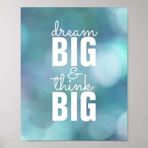 citations inspirantes poster rêve grand penser gro