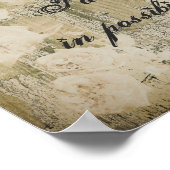 citations inspirantes poster rustique shabby chic (Coin)