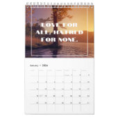 Citations Inspiration Collection Wall Calendrier (Jan 2026)