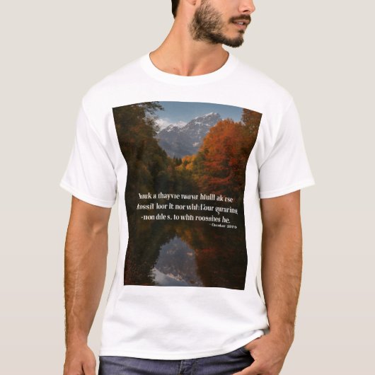 Citations Inspirationnelles T-Shirt Design : (Devant)