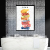 Citations Motivationnelles Aquarelle Livres Poster