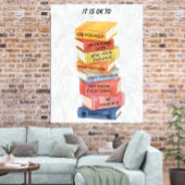 Citations Motivationnelles Aquarelle Livres Poster