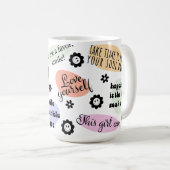 Citations motivationnelles - Inspirer la Mug 3D (Devant droit)