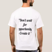 citations motivationnelles t-shirt (Dos)