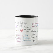 Citations Romantiques Mignonnes Art de Mug Esthéti (Centre)