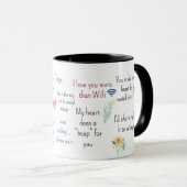 Citations Romantiques Mignonnes Art de Mug Esthéti (Devant droit)