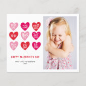 Citations roses mignonnes sur Cartes de la Saint-V (Devant)