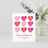 Citations roses mignonnes sur Cartes de la Saint-V (Debout devant)