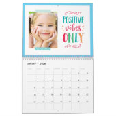 Citations saisonnières Calendrier photo moderne (Jan 2026)