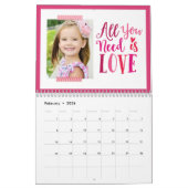 Citations saisonnières Calendrier photo moderne (Feb 2026)