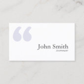 Citations simples simples simples Carte de visite  (Devant)