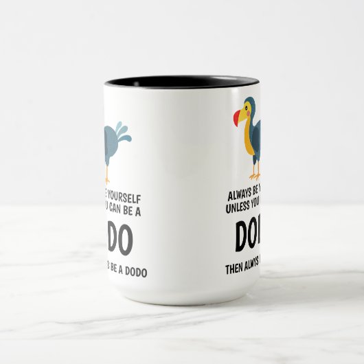 Citations Spéciales Dodo Deux Tons De Café Mug (Centre)
