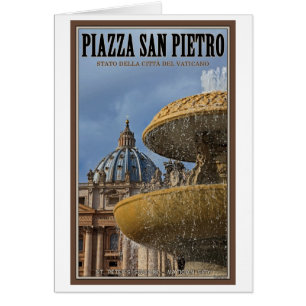 Cité du Vatican - Fontaine Carré St Peters