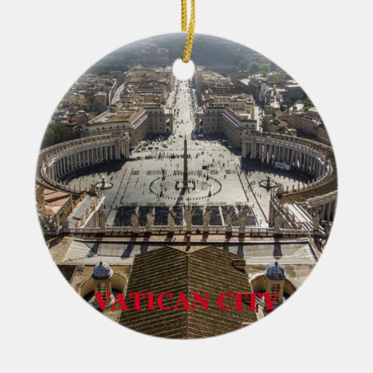 Cité du Vatican - Ornement de Noël panoramique (Devant)