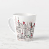 Cité victorienne Noël Petite Mug Latte (Angle gauche)