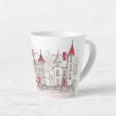 Cité victorienne Noël Petite Mug Latte (Angle droit)
