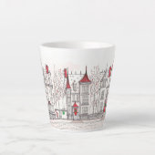 Cité victorienne Noël Petite Mug Latte (Devant)