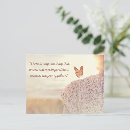 Citer carte postale Crainte d'échec (Debout devant)