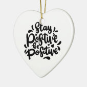 Citer Restez Positif Soyez Positif Ornements (Gauche)