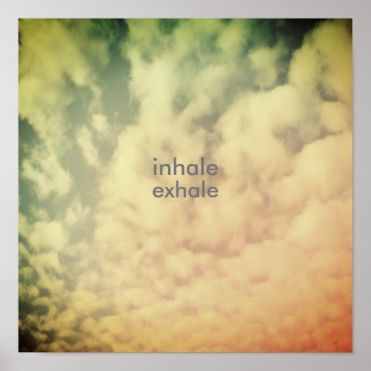 citer typographie poster texte sur les nuages (Devant)