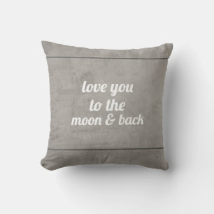citez l'amour coussin pour vous à la lune et le do