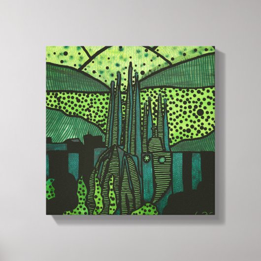 Cities of the World - Barcelona Canvas Afdruk (Voorkant)