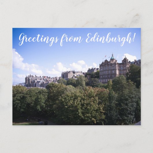 CITINERARIES: Greetings from Edinburgh! Briefkaart (Voorkant)