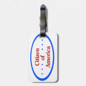 Citizen of America  Bagagelabel (Achterkant verticaal)