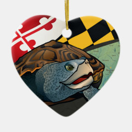 Citizen Terrapin, Maryland's Turtle Keramisch Ornament