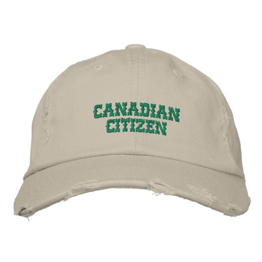 Citoyen canadien Casquette brodé (Devant)