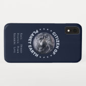 Citoyen de Planet Earth coque iphone (Dos (Horizontal))