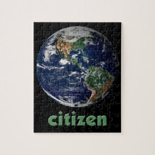 Citoyen de puzzle de la terre