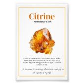 Citrine Crystal Meaning Poster (Devant)