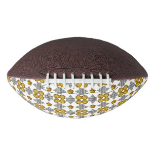 Citrine Diamond Gemstone Art, geel American Football