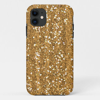 Citrine Faux Glitter Hoesje-Mate iPhone 5 Hoesje