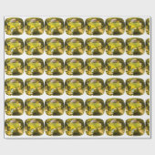 Citrine Gemstone Yellow Cadeaupapier (Vlak)
