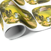 Citrine Gemstone Yellow Cadeaupapier (Rol Hoek)