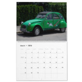 Citroen 2 CV Cars Calendrier 2024 (Mar 2026)