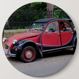 Citroen 2 CV Charleston Ronde Button 6,0 Cm