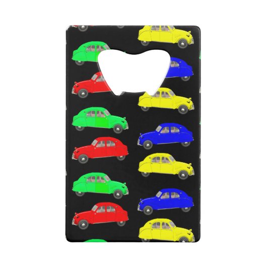 Citroen 2 CV Deux Chevaux Kredietkaart Flessenopener (Voorkant)