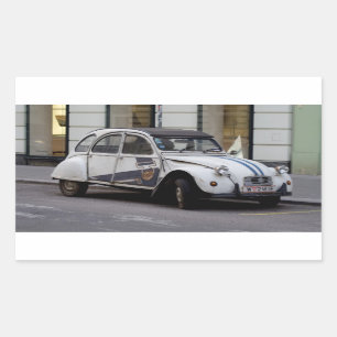 Citroën 2 CV deux chevaux Rechthoekige Sticker