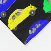 Citroen 2 CV met zijspan Fleece Deken (Hoek)