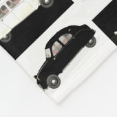 Citroen 2 CV met zijspan Fleece Deken (Hoek)