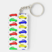 Citroen 2 CV met zijspan Sleutelhanger (achterkant)